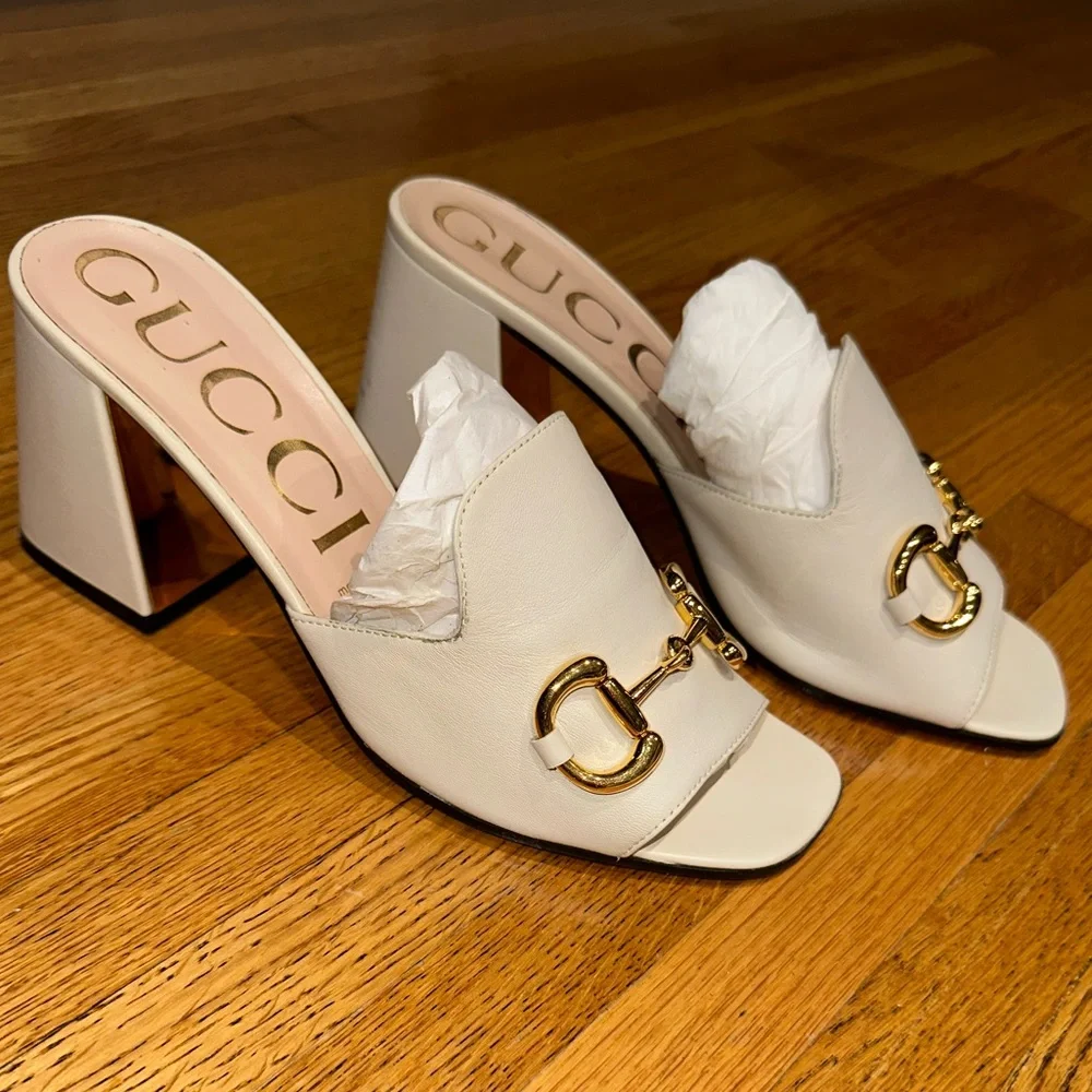 Gucci Women's Horsebit Mules - Picture 1 of 5